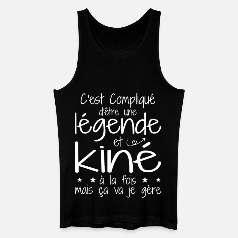 A legend and physiotherapist - Men’s Organic Tank Top - black