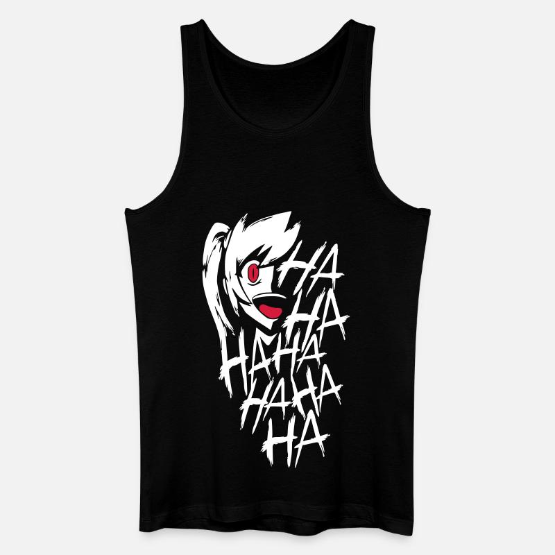 Creepy Laugh - Männer Bio Tank Top - Schwarz