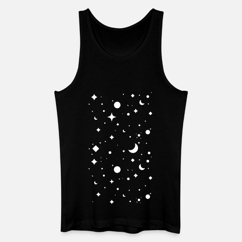 Nachthimmel - Männer Bio Tank Top - Schwarz