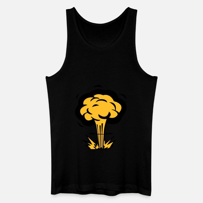 Atompilz - Männer Bio Tank Top - Schwarz