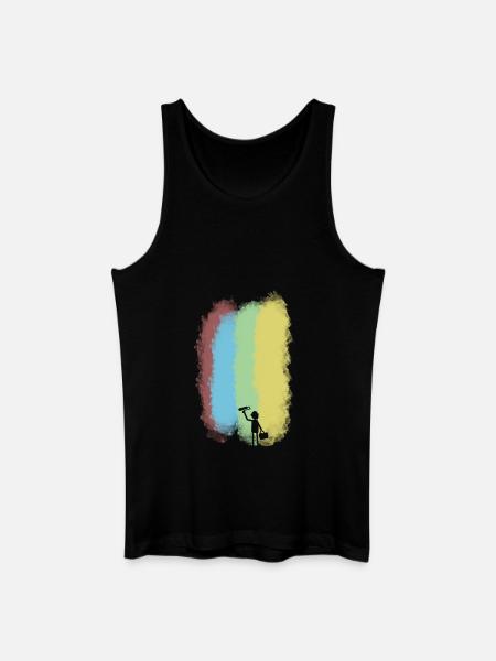 Maler - Männer Bio Tank Top - Schwarz