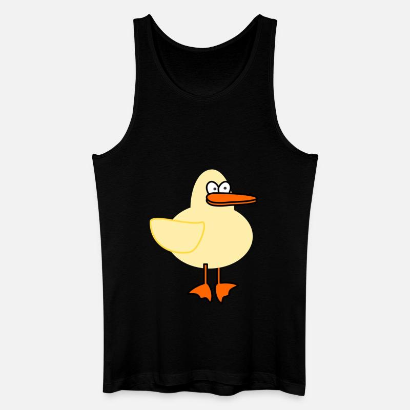 Ente - Männer Bio Tank Top - Schwarz
