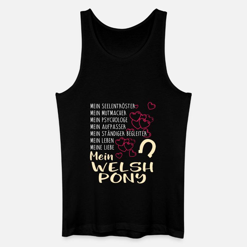 WELSH-PONY -Katze - Männer Bio Tank Top - Schwarz