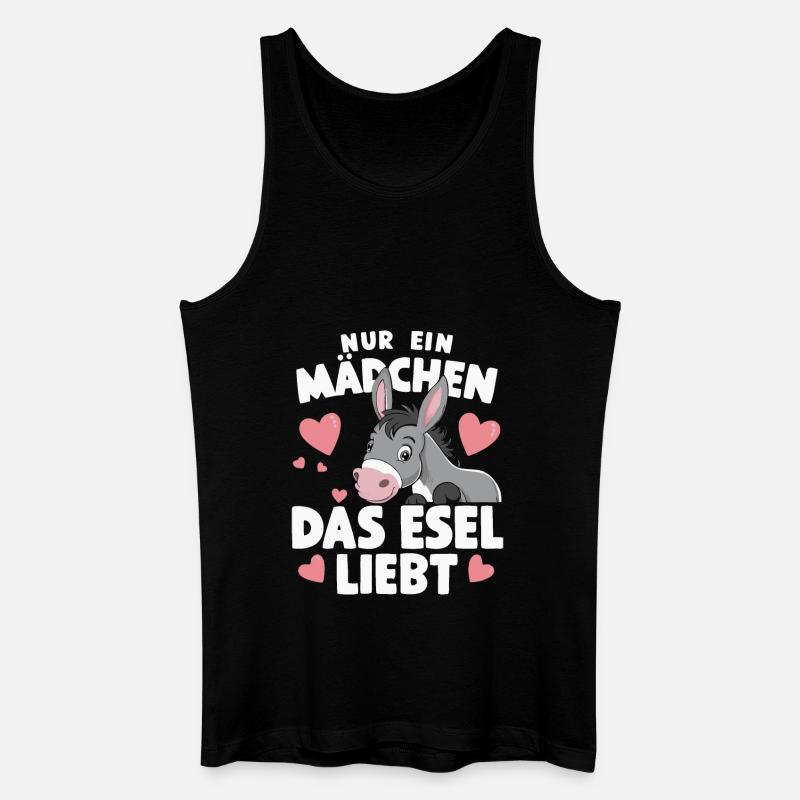 Esel Eselchen Maultier Muli - Männer Bio Tank Top - Schwarz