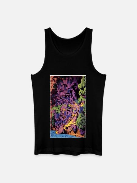 1990 Coast - Männer Bio Tank Top - Schwarz