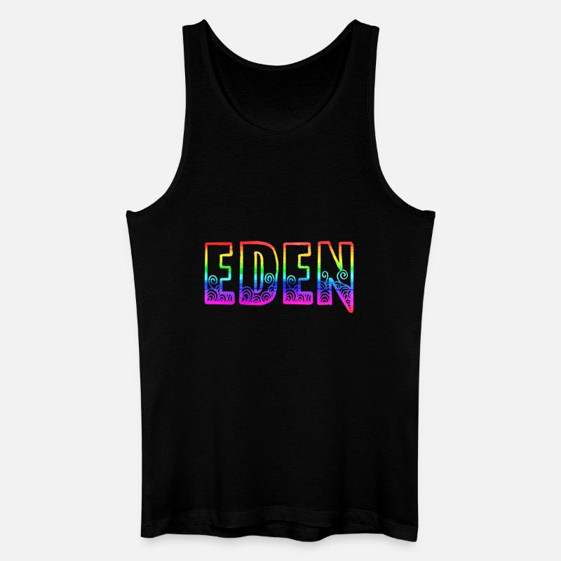 eden rs regenbogen - Männer Bio Tank Top - Schwarz