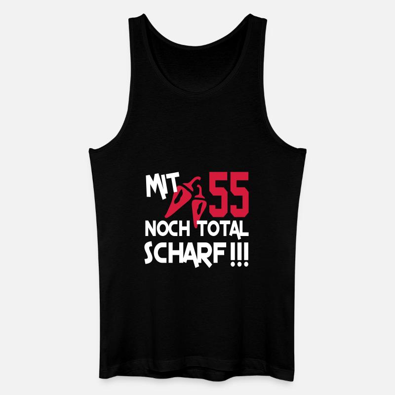 total_scharf_55 - Männer Bio Tank Top - Schwarz