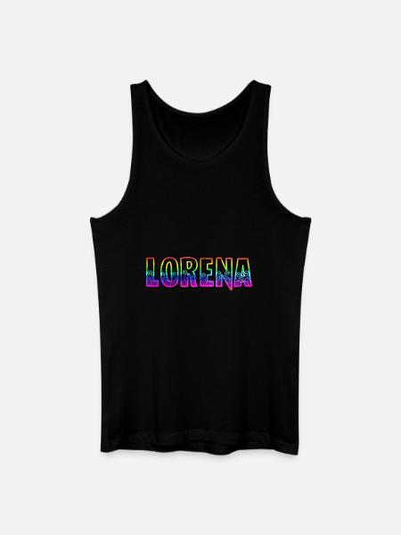lorena rs arc-en-ciel - Débardeur bio Homme - noir