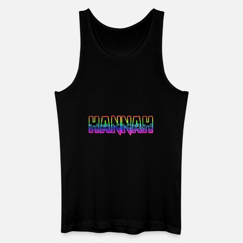 hannah rs regenbogen - Männer Bio Tank Top - Schwarz