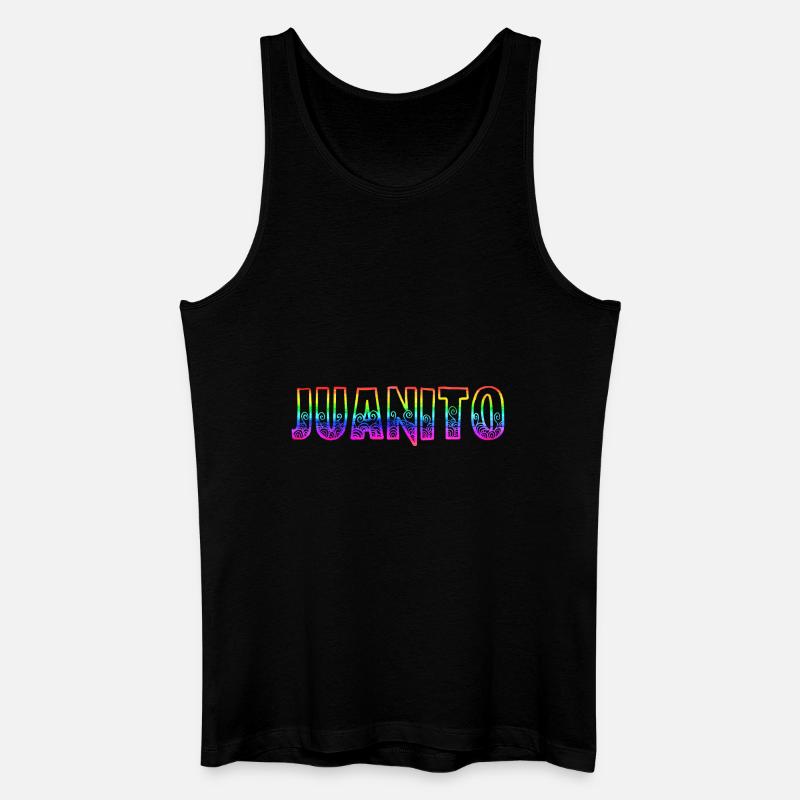juanito rs regenbogen - Männer Bio Tank Top - Schwarz