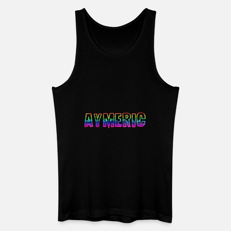 aymeric rs regenbogen - Männer Bio Tank Top - Schwarz