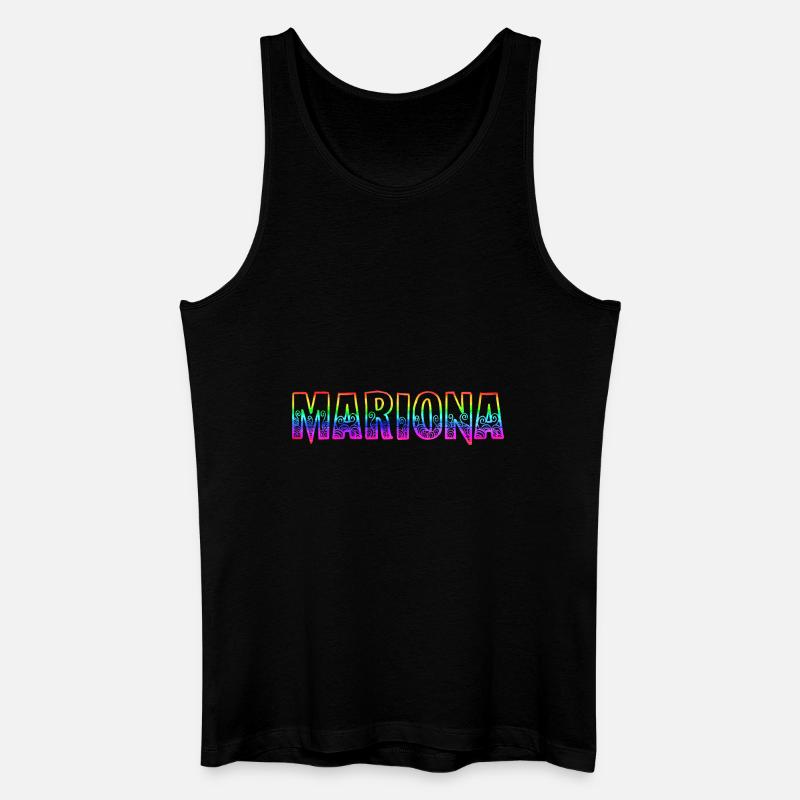 mariona rs regenbogen - Männer Bio Tank Top - Schwarz