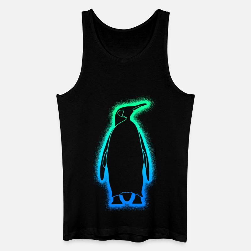 Pinguine Jungen Herren Kinder Pinguin - Männer Bio Tank Top - Schwarz