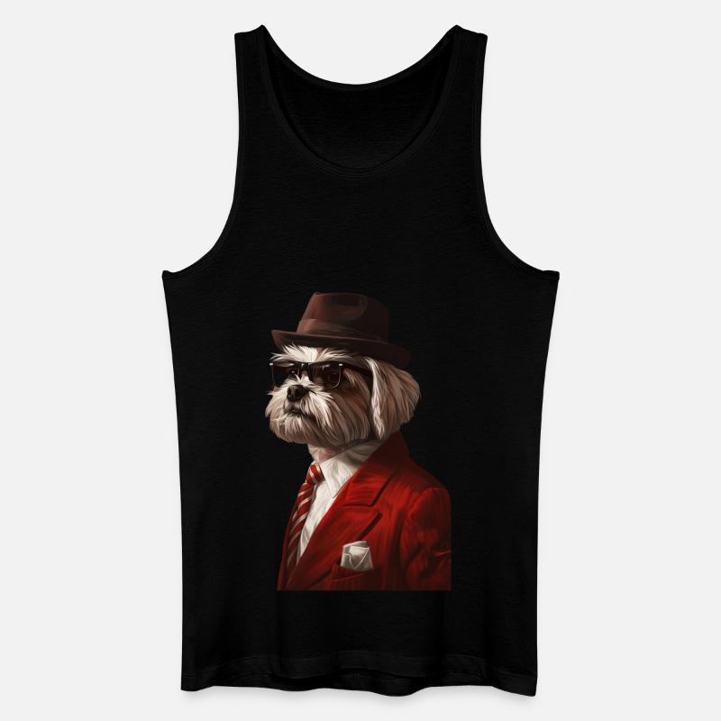 Havaneser - Männer Bio Tank Top - Schwarz