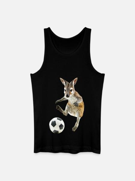 Wallaby - Männer Bio Tank Top - Schwarz