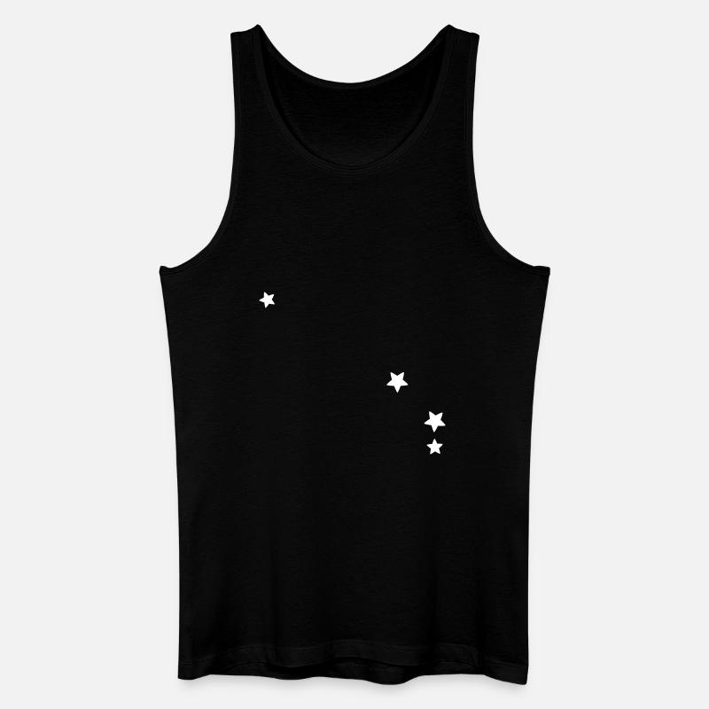 Sternbild Widder - Männer Bio Tank Top - Schwarz