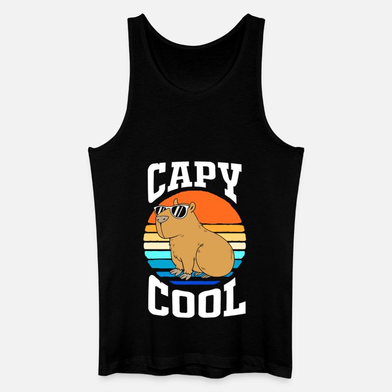 Capibara Capybara - Männer Bio Tank Top - Schwarz