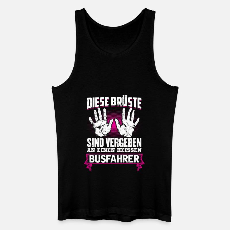 BUSFAHRER - Brüste - Männer Bio Tank Top - Schwarz