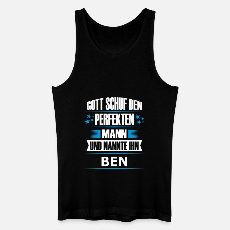 BEN - Männer Bio Tank Top - Schwarz