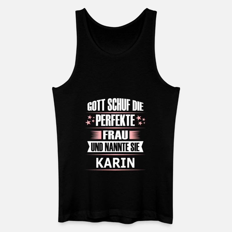 KARIN - Männer Bio Tank Top - Schwarz