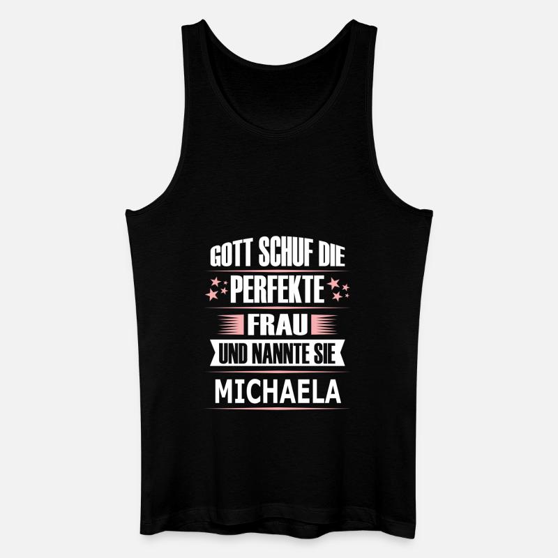 MICHAELA - Männer Bio Tank Top - Schwarz