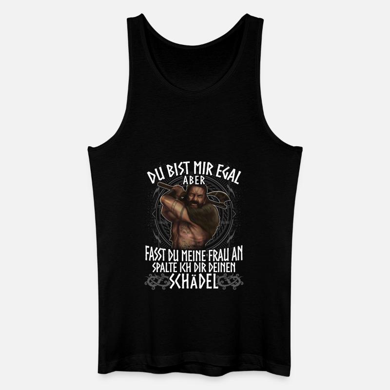 Wikinger - Schädel - Männer Bio Tank Top - Schwarz