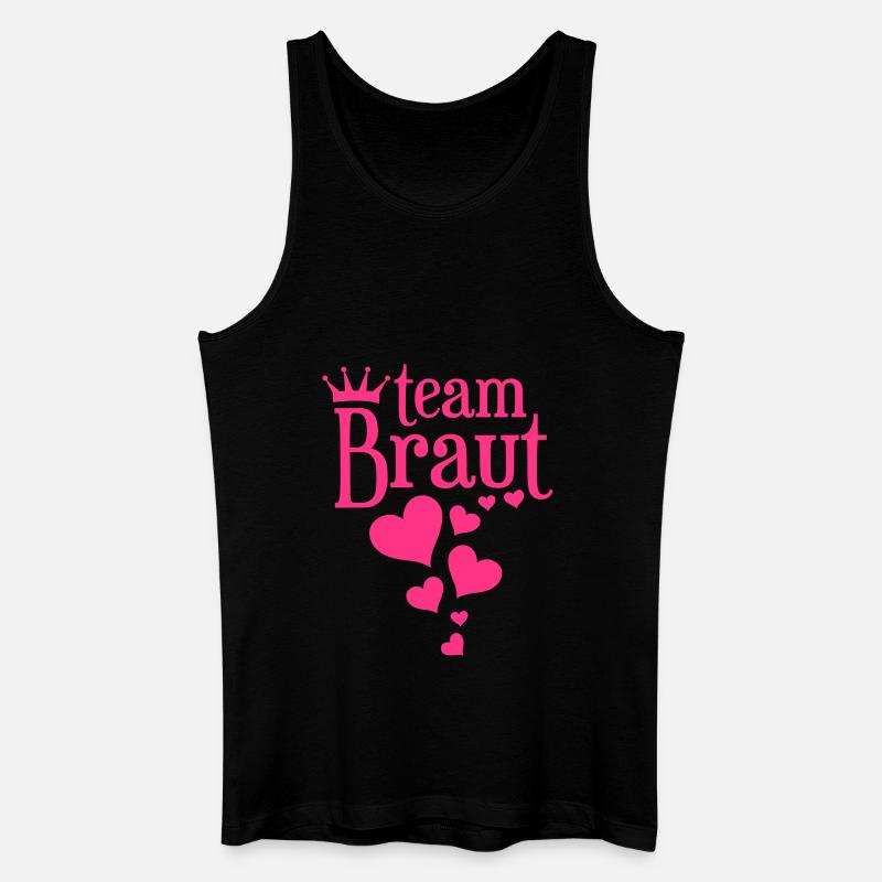 Team Braut - Junggesellinnenabschied - Männer Bio Tank Top - Schwarz