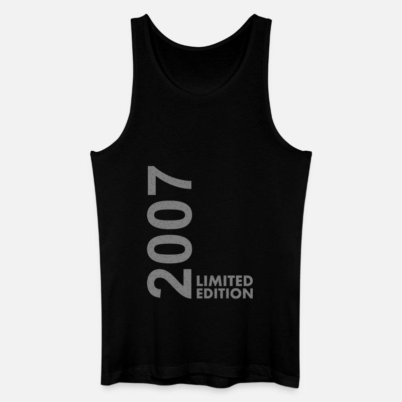 2007 Limited Edition - Männer Bio Tank Top - Schwarz