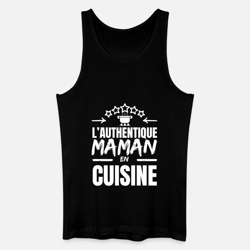 DIE AUTHENTISCHE MUTTER - Männer Bio Tank Top - Schwarz