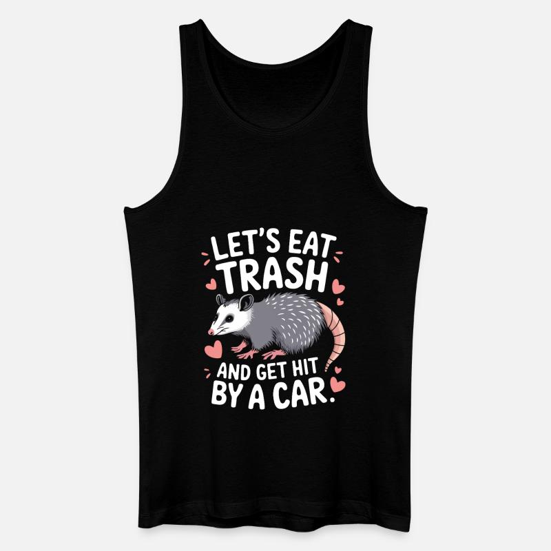 Opossum Possum Tier - Männer Bio Tank Top - Schwarz