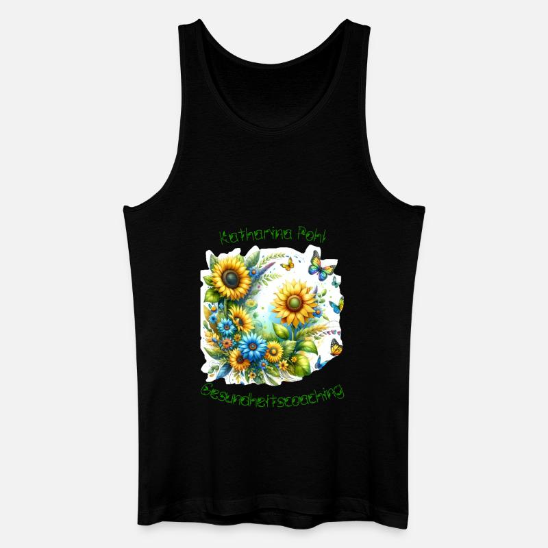 Gesundheitscoaching - Männer Bio Tank Top - Schwarz