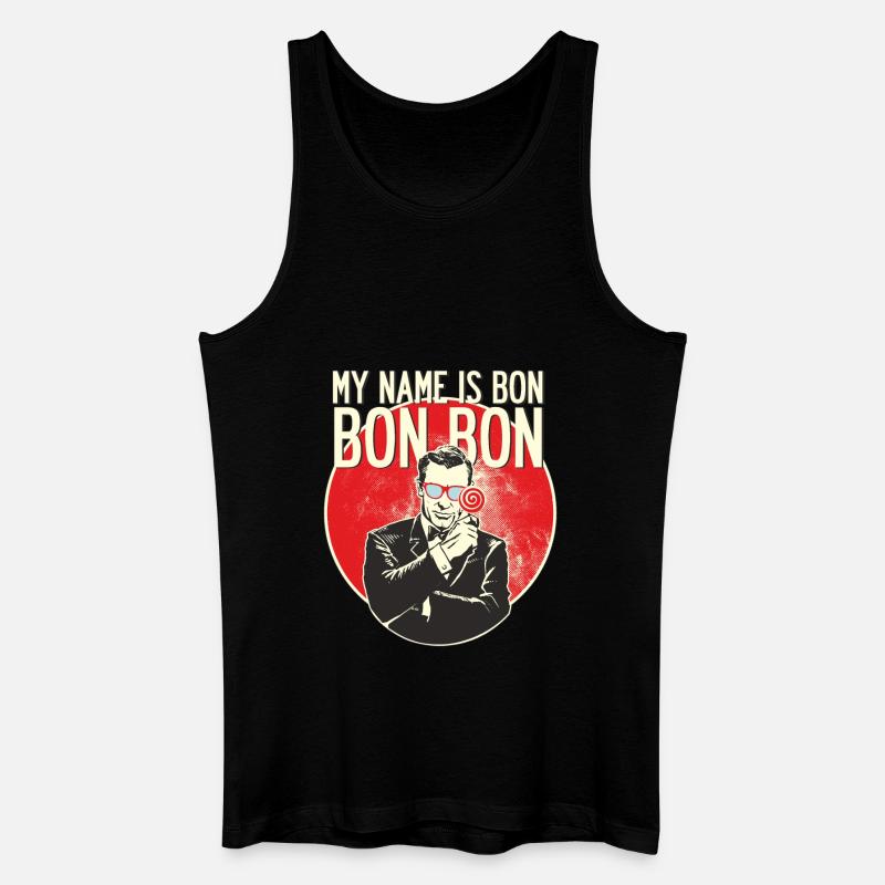 random Mix Bon Bon - Männer Bio Tank Top - Schwarz
