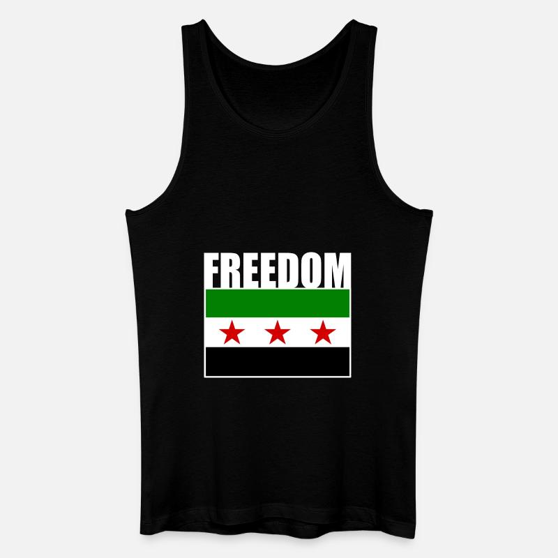 syrien - Männer Bio Tank Top - Schwarz
