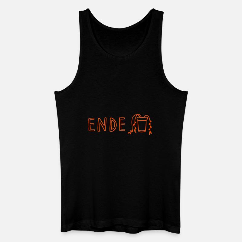Ende. Pflanze tot. - Männer Bio Tank Top - Schwarz
