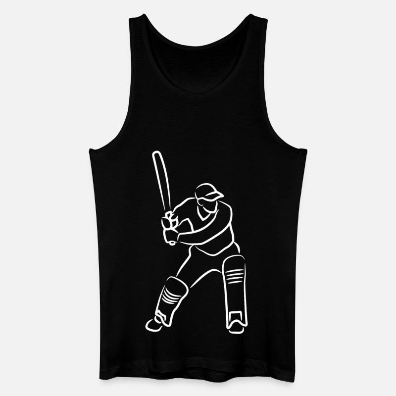 Cricket Junge - Männer Bio Tank Top - Schwarz