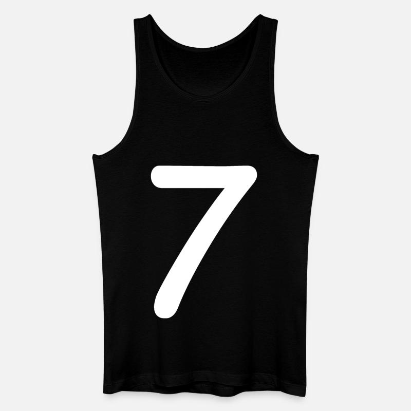 7 - Männer Bio Tank Top - Schwarz