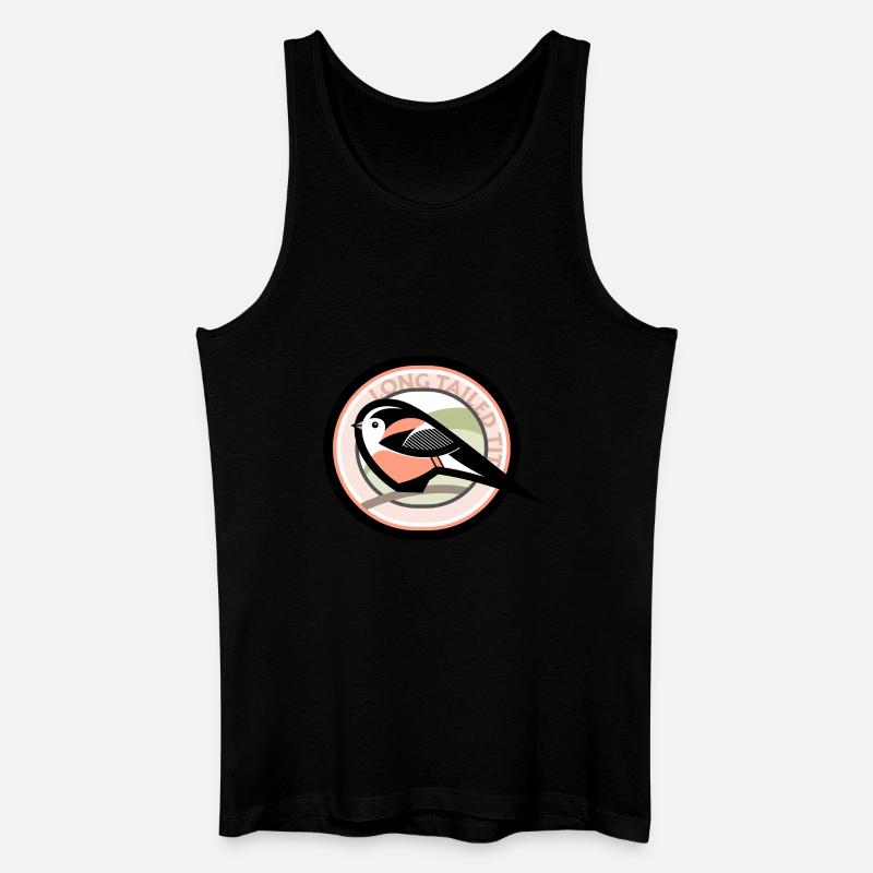 Schwanzmeise - Männer Bio Tank Top - Schwarz
