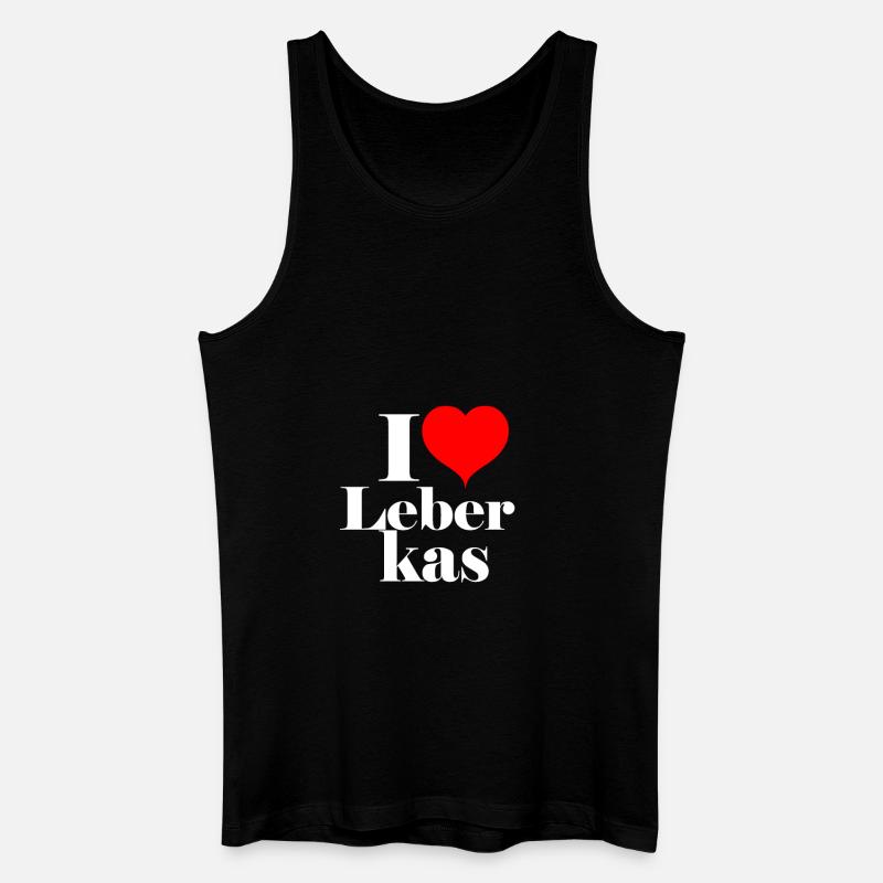 Leberkäse - Männer Bio Tank Top - Schwarz