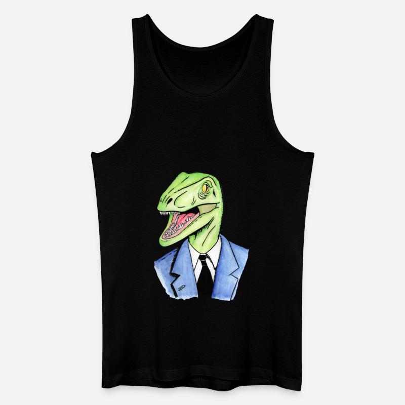 Reptiloid - Männer Bio Tank Top - Schwarz