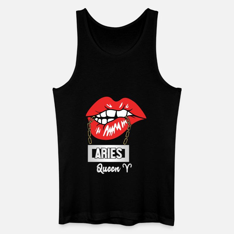 Sternzeichen Widder - Männer Bio Tank Top - Schwarz