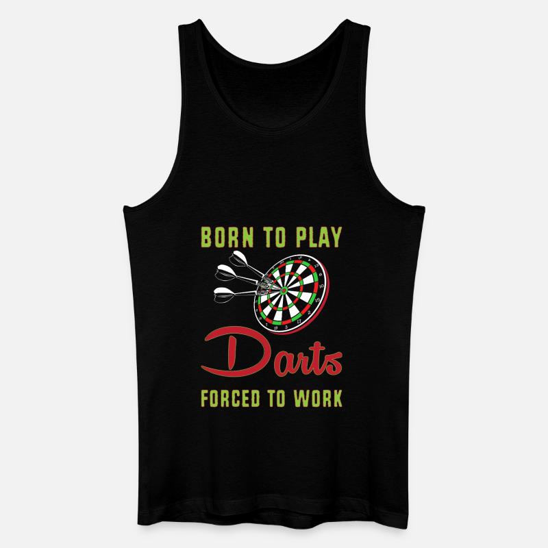 Dart Dartboard Dartpfeil - Männer Bio Tank Top - Schwarz