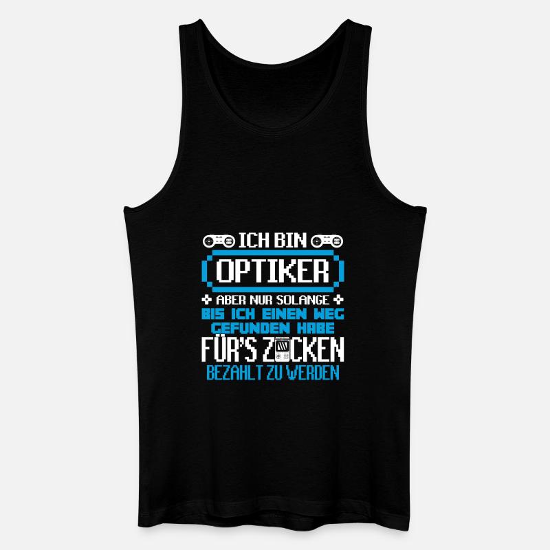 OPTIKER - Gamer - Männer Bio Tank Top - Schwarz
