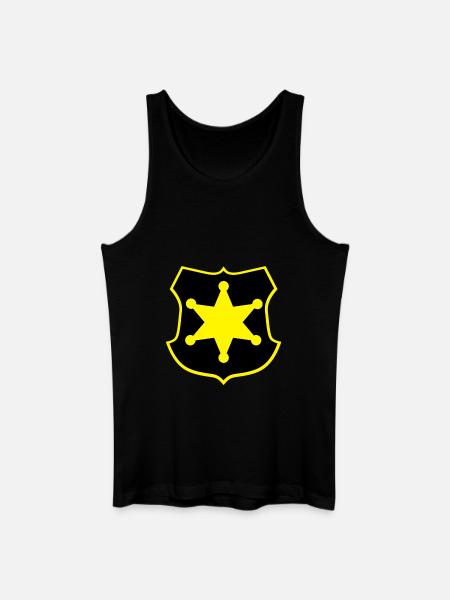 sheriff - Débardeur bio Homme - noir