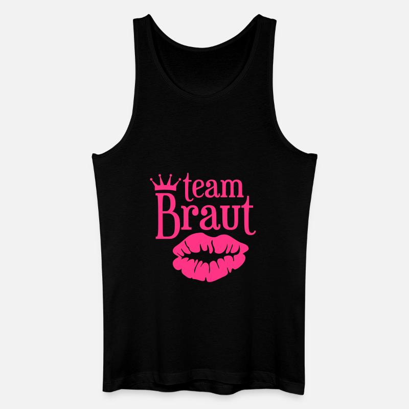 Team Braut - Junggesellinnenabschied - Männer Bio Tank Top - Schwarz