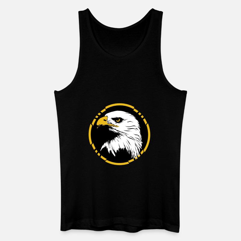 hawk - Männer Bio Tank Top - Schwarz