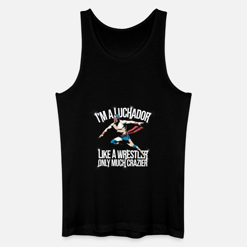 Viva Lucha Libre - Männer Bio Tank Top - Schwarz