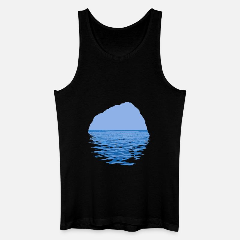 Sea-Through - Männer Bio Tank Top - Schwarz