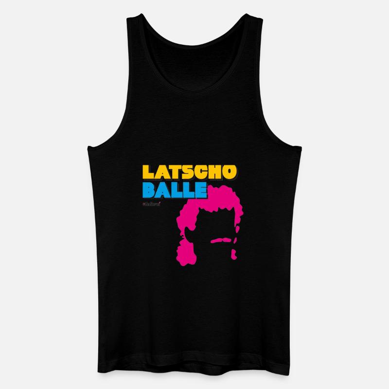 Latscho Balle - Männer Bio Tank Top - Schwarz