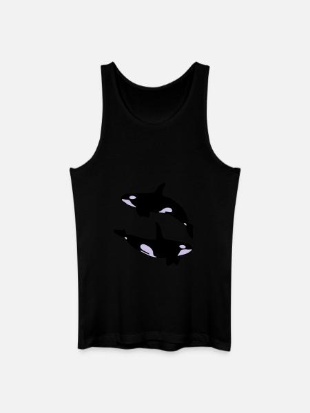 2 Schwertwale - Men’s Organic Tank Top - black