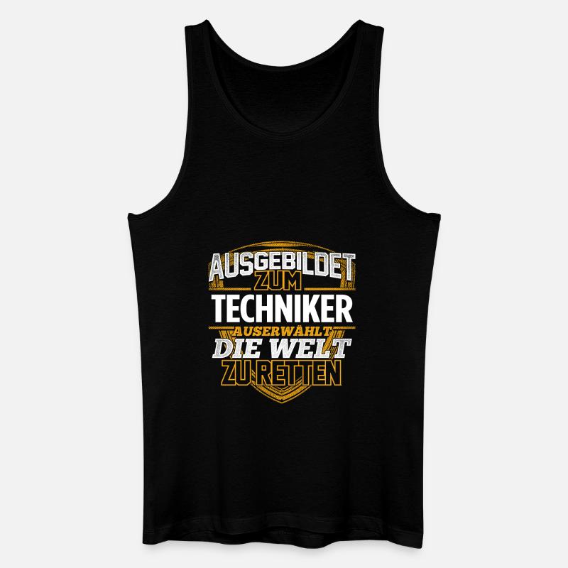 TECHNIKER - Der Auserwählte - Männer Bio Tank Top - Schwarz